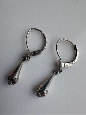 Avon Sterling Silver Teardrop Dangle Earrings